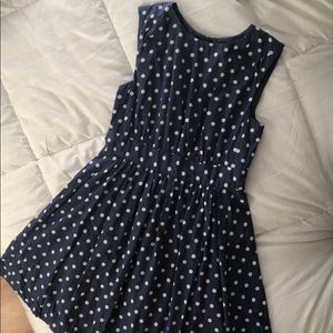 Anthropologie - Emilyandfin Blue Polka Dot Dress